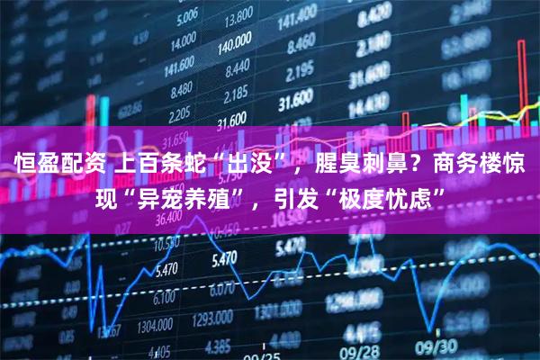 恒盈配资 上百条蛇“出没”，腥臭刺鼻？商务楼惊现“异宠养殖”，引发“极度忧虑”