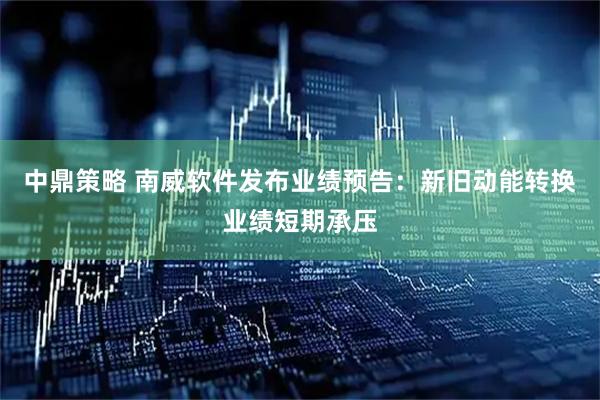 中鼎策略 南威软件发布业绩预告：新旧动能转换业绩短期承压