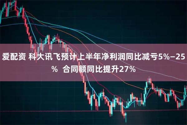 爱配资 科大讯飞预计上半年净利润同比减亏5%—25%  合同额同比提升27%